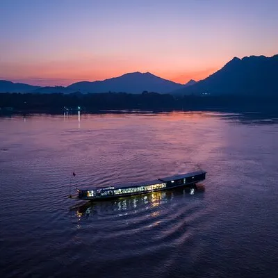 Unwind with a Sunset Cruise on the Mekong River