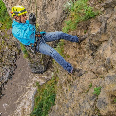 Leaning Ladder Circuit, 4 activities on an impressive cascade