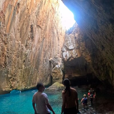 Kayak excursion to Cala de Moraig, Fish Cave and Testos