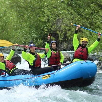 Winter Rafting River Trancura