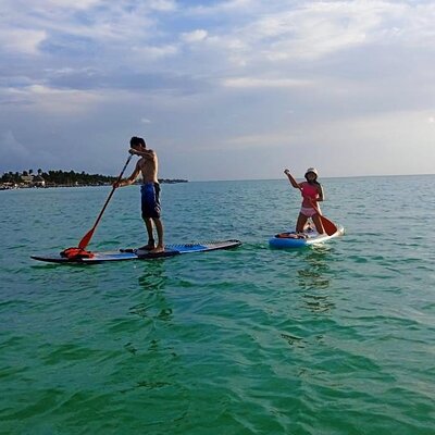 Paddle Board Classes in Holbox with Pick up