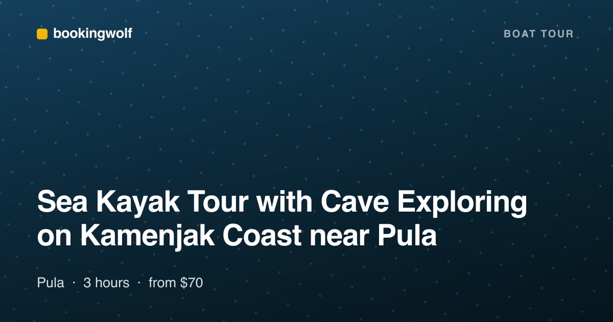 Sea Kayak Tour with Cave Exploring on Kamenjak Coast near Pula