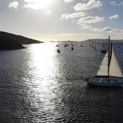 Group Sunset Sail St. John