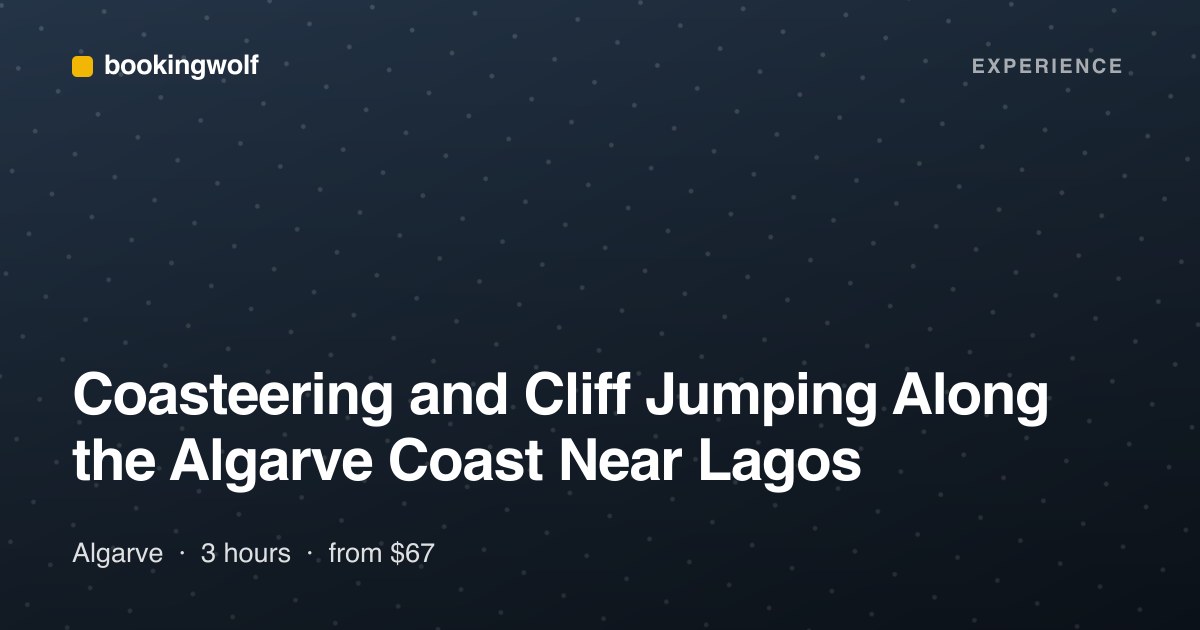 Coasteering and Cliff Jumping Along the Algarve Coast Near Lagos