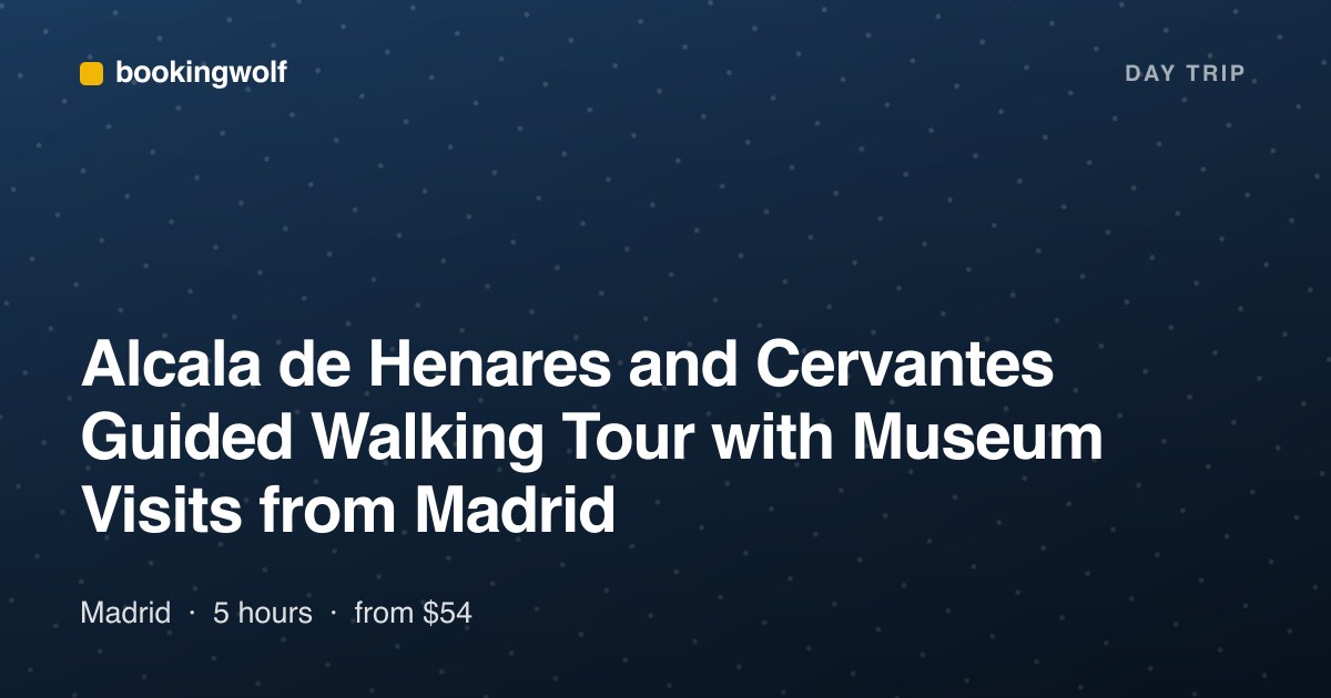 Alcala de Henares and Cervantes Guided Walking Tour with Museum Visits from Madrid