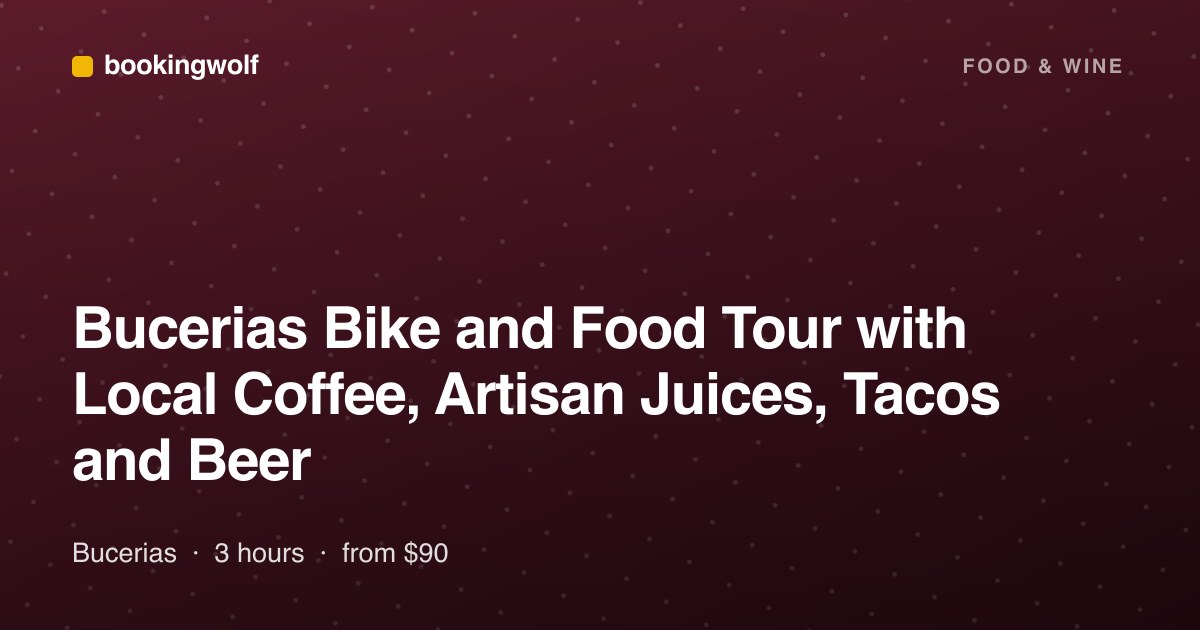 Bucerias Bike and Food Tour with Local Coffee, Artisan Juices, Tacos and Beer