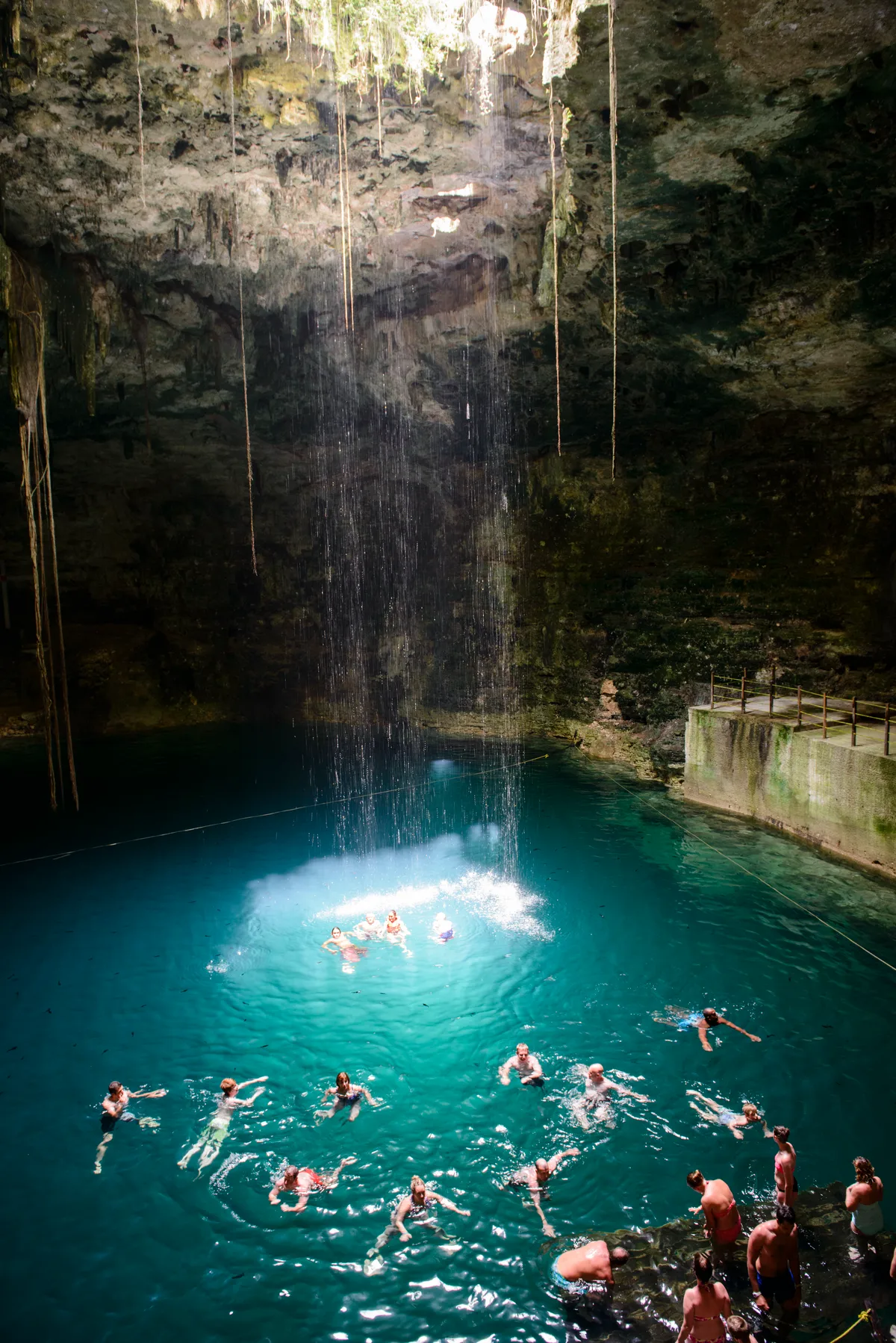 Cenotes Zapote EcoPark Admission Ticket in Cancun with Zip Lines, Bicycles, Food, and Lockers