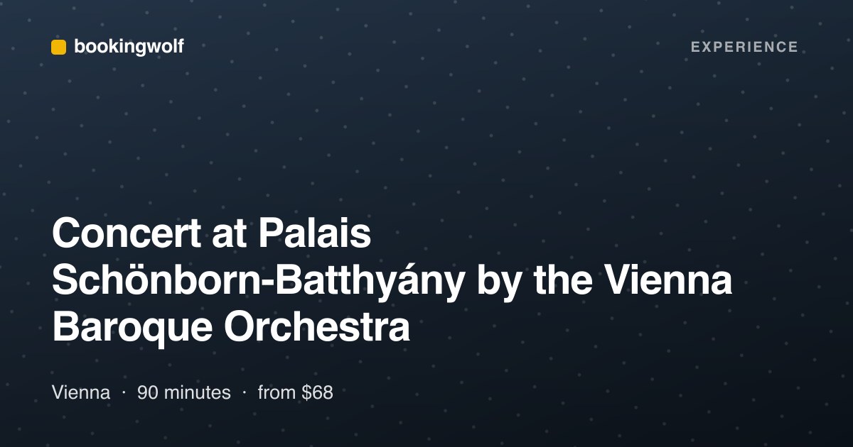 Concert at Palais Schönborn-Batthyány by the Vienna Baroque Orchestra