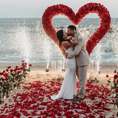 Private Romantic Beach Proposal in Nassau Bahamas