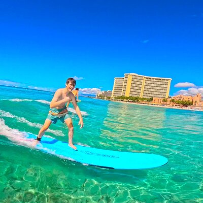 Waikiki Beginner Surfing lessons: Private, Group, & Family Option
