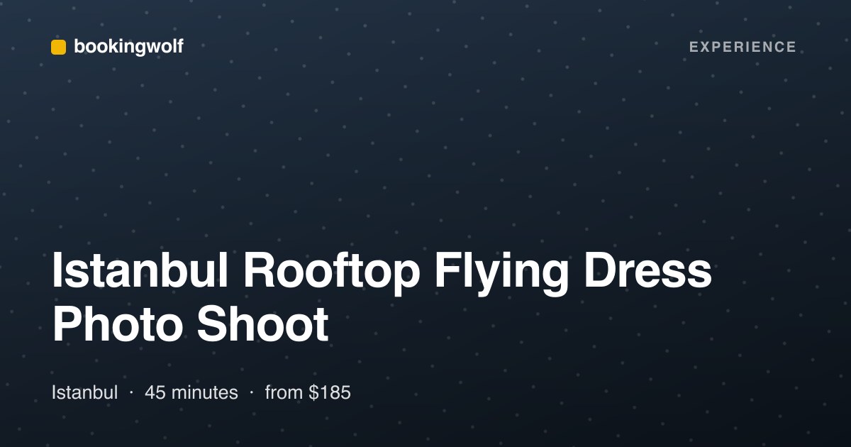 Istanbul Rooftop Flying Dress Photo Shoot