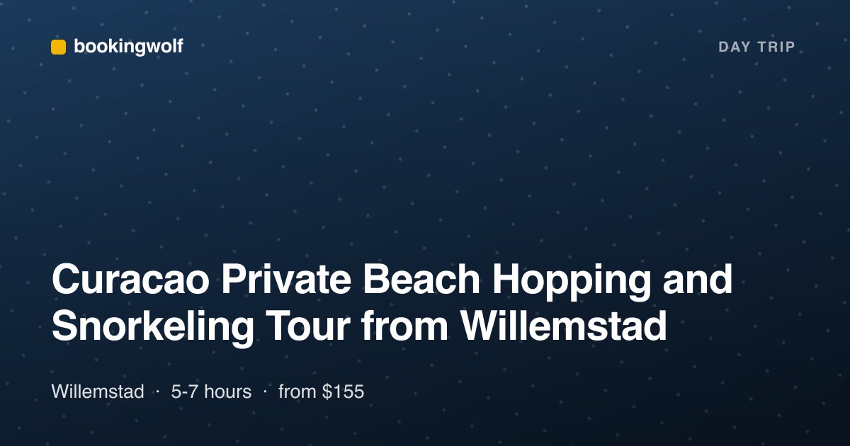 Curacao Private Beach Hopping and Snorkeling Tour from Willemstad