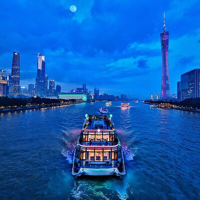 Guangzhou Pearl River Night Cruise and Canton Tower Night Tour