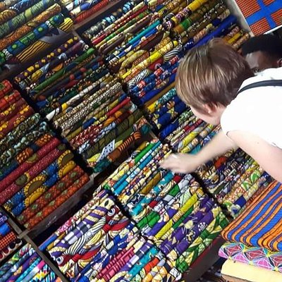 African Fabric Market Tour
