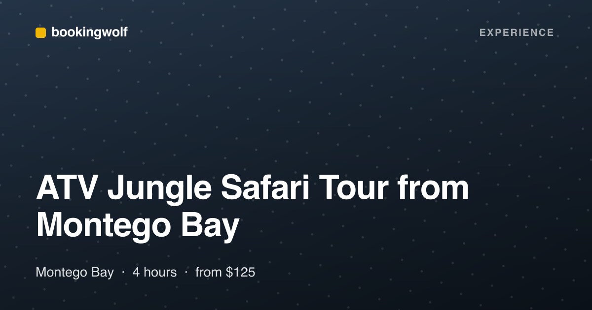 ATV Jungle Safari Tour from Montego Bay