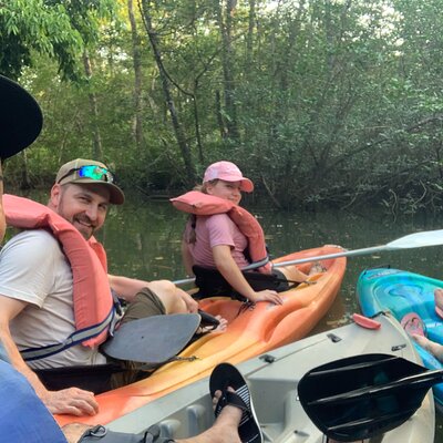 Kayak experience on Playa Blanca in Puerto Jiménez