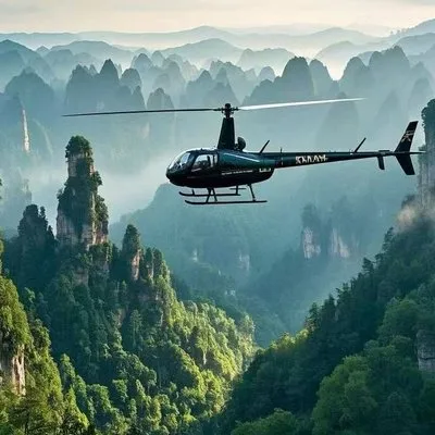 Zhangjiajie Private Helicopter Tour with Transfer Service