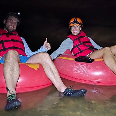 Cave Tubing at St Hermans Blue Hole