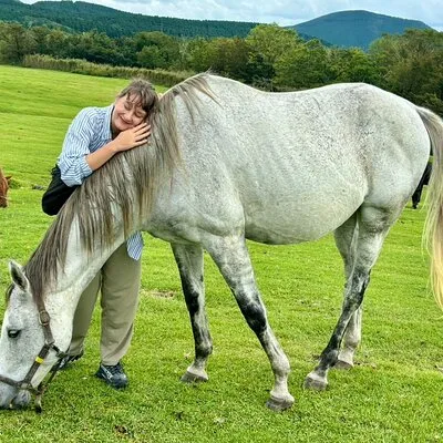 Pasture Hike with Horse Whisperer at Horse Trust in Kagoshima