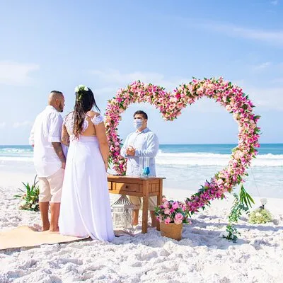 Elopement Wedding Vow Renewal, Symbolic Wedding and Beach Wedding