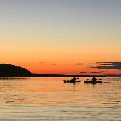 Midnight Sun Kayaking Adventure by Mt. Kirkjufell
