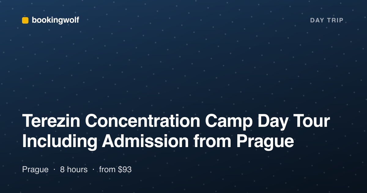 Terezin Concentration Camp Day Tour Including Admission from Prague