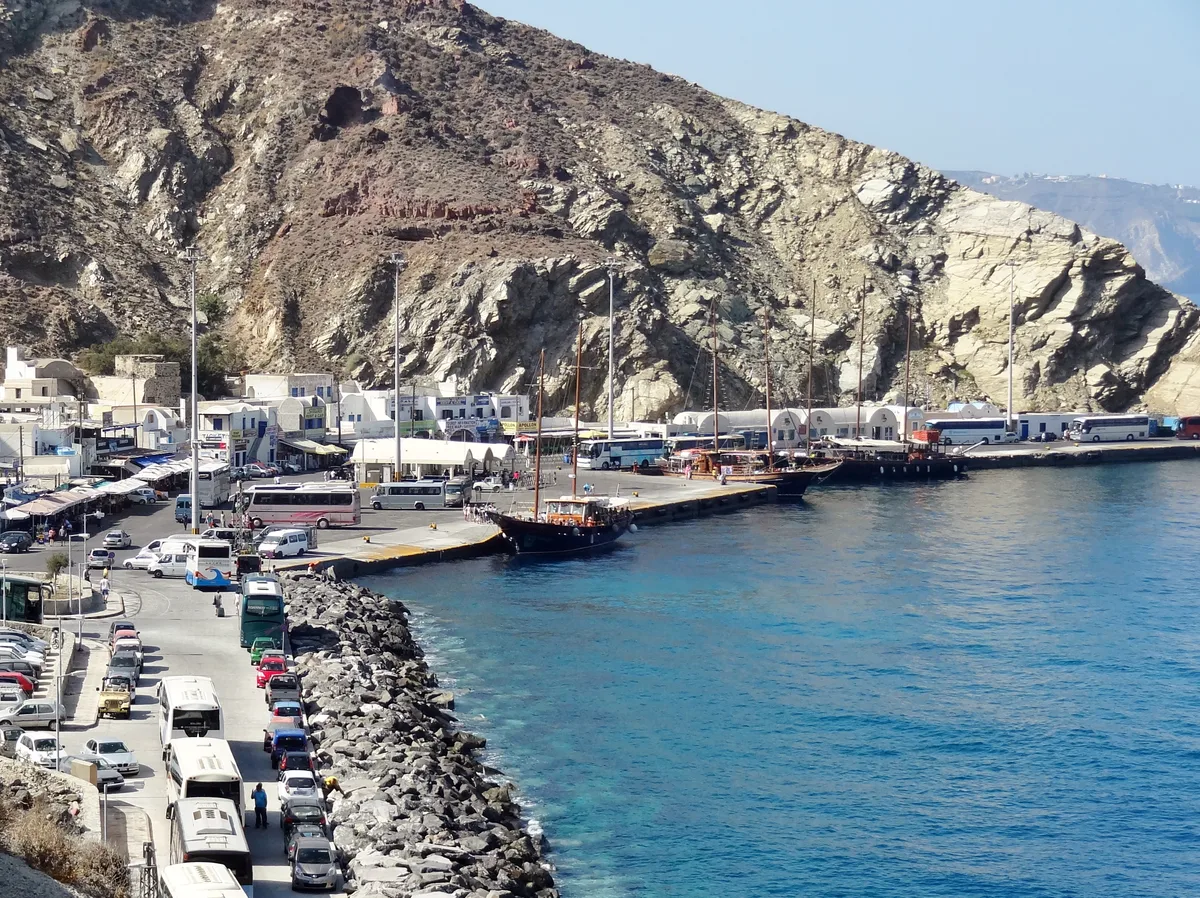 Santorini Skip Cable Car Tour for Cruise Ships with Boat Transfers