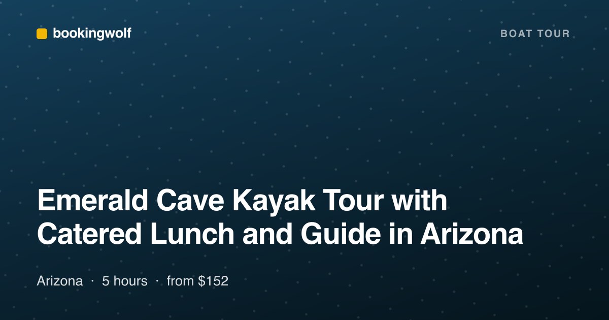 Emerald Cave Kayak Tour with Catered Lunch and Guide in Arizona