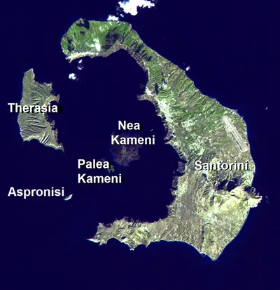 Santorini Caldera Sunset 6-Hour Sailing Cruise with Volcano Hike, Hot Springs Swim, Dinner and Wine