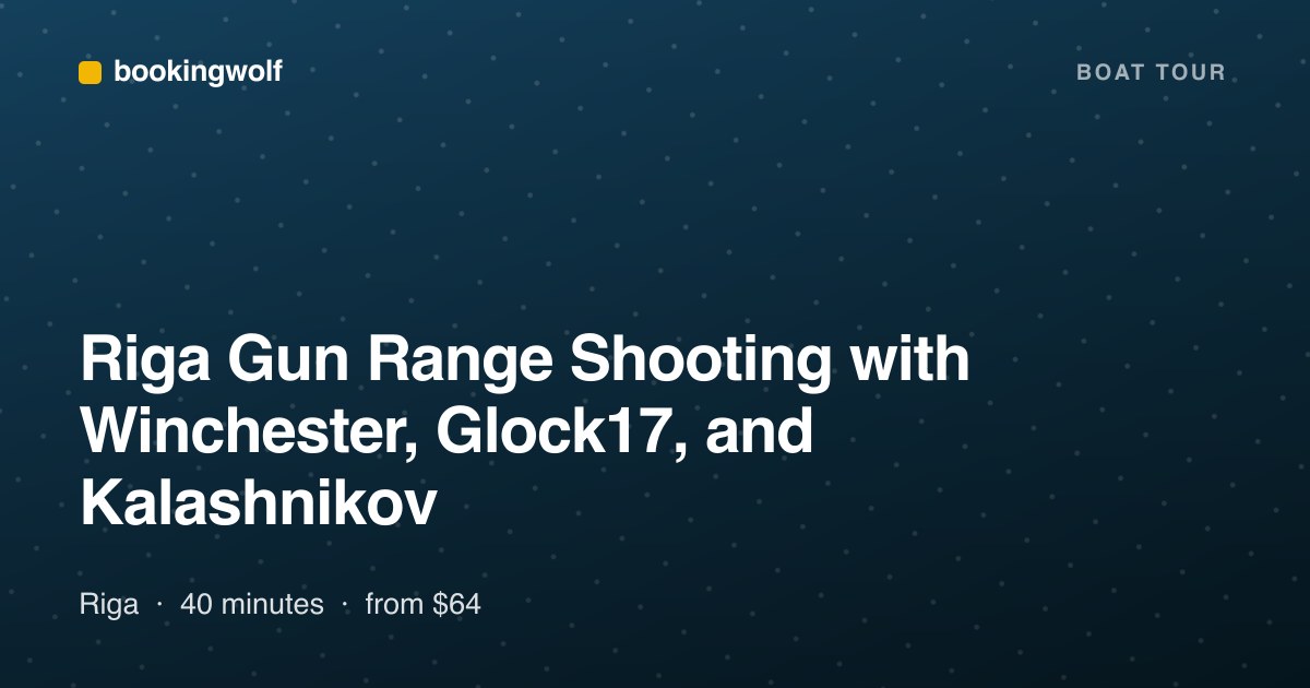 Riga Gun Range Shooting with Winchester, Glock17, and Kalashnikov