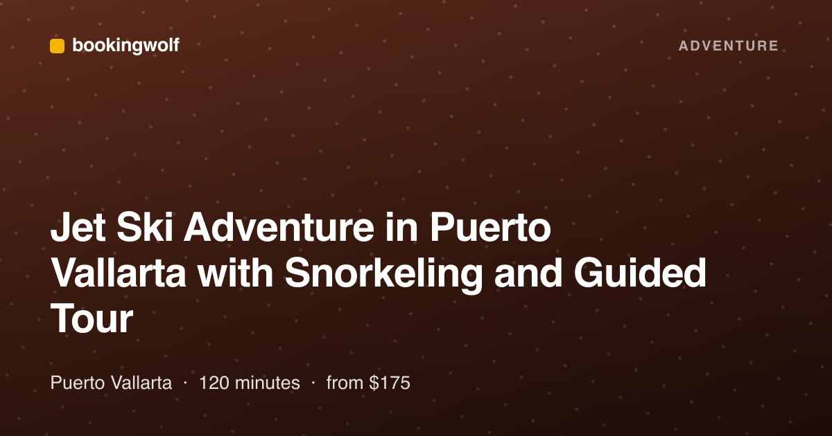 Jet Ski Adventure in Puerto Vallarta with Snorkeling and Guided Tour