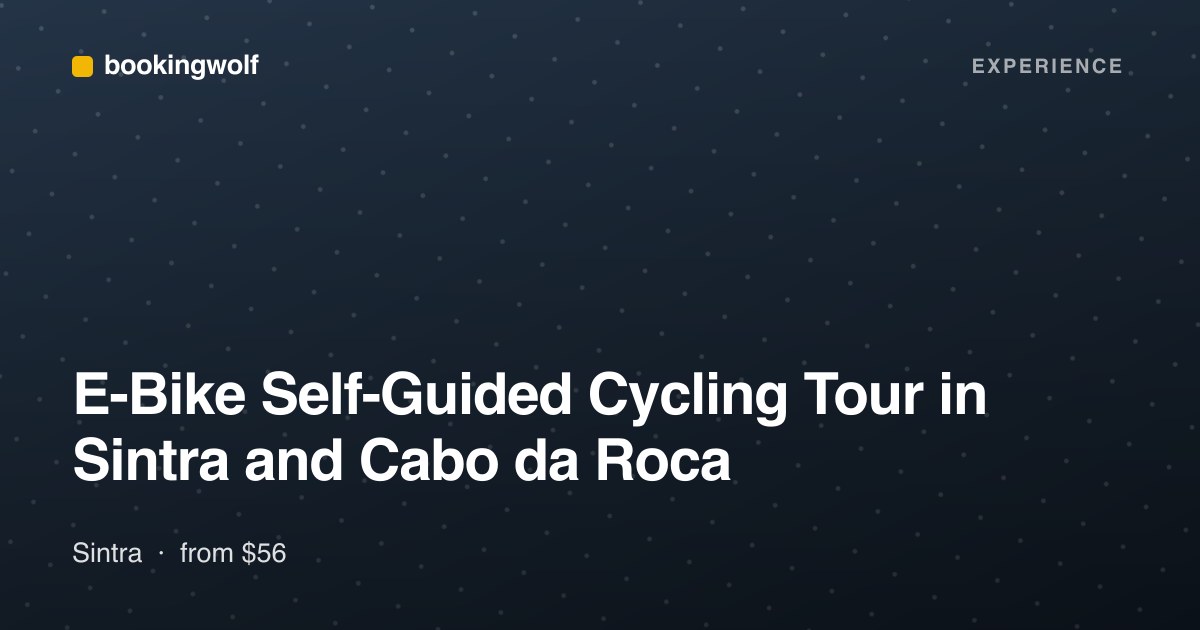 E-Bike Self-Guided Cycling Tour in Sintra and Cabo da Roca