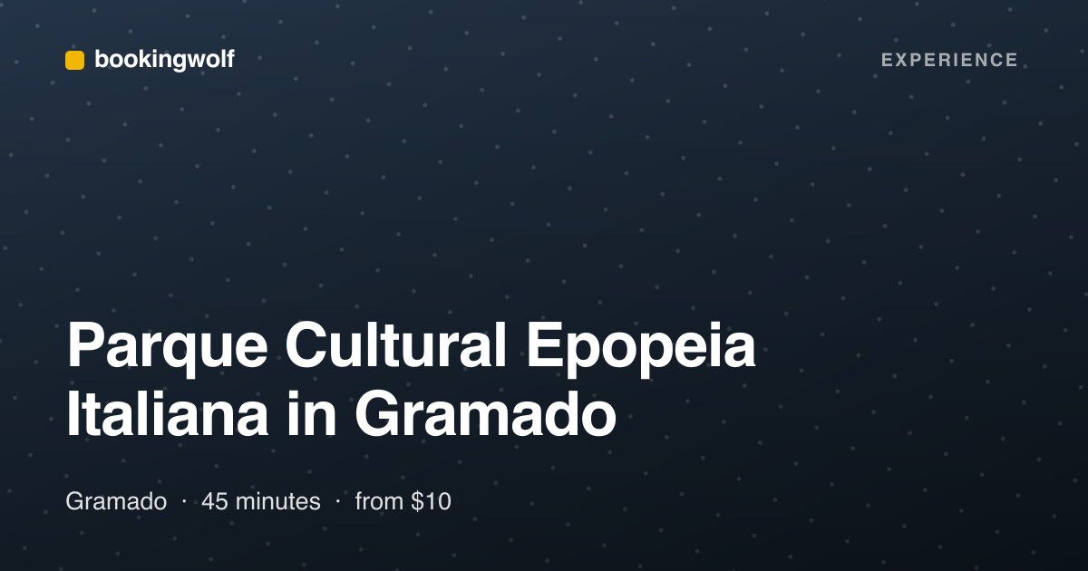 Parque Cultural Epopeia Italiana in Gramado