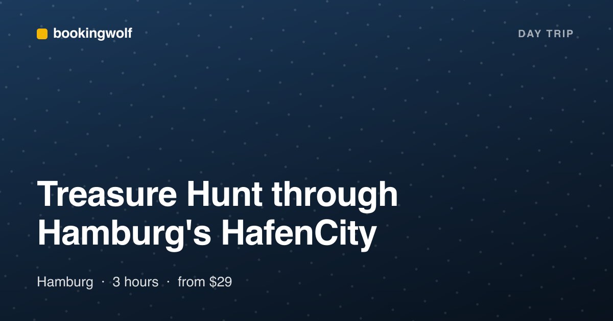 Treasure Hunt through Hamburg's HafenCity