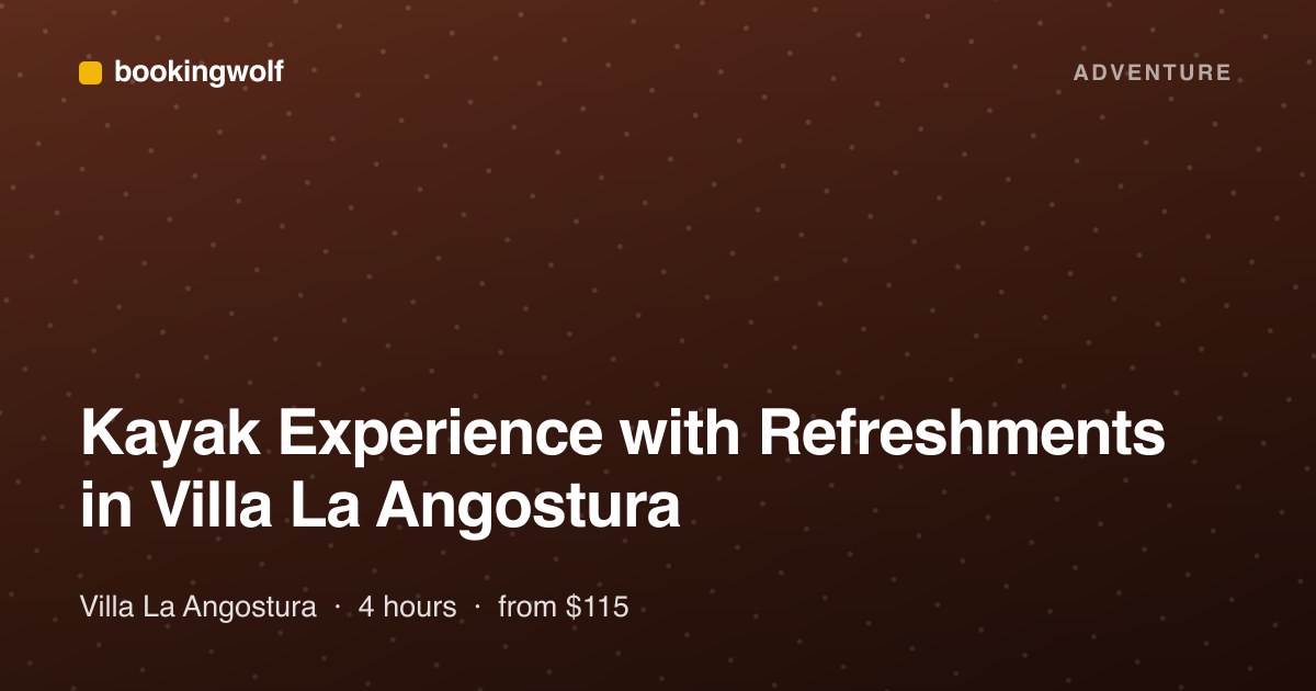 Kayak Experience with Refreshments in Villa La Angostura