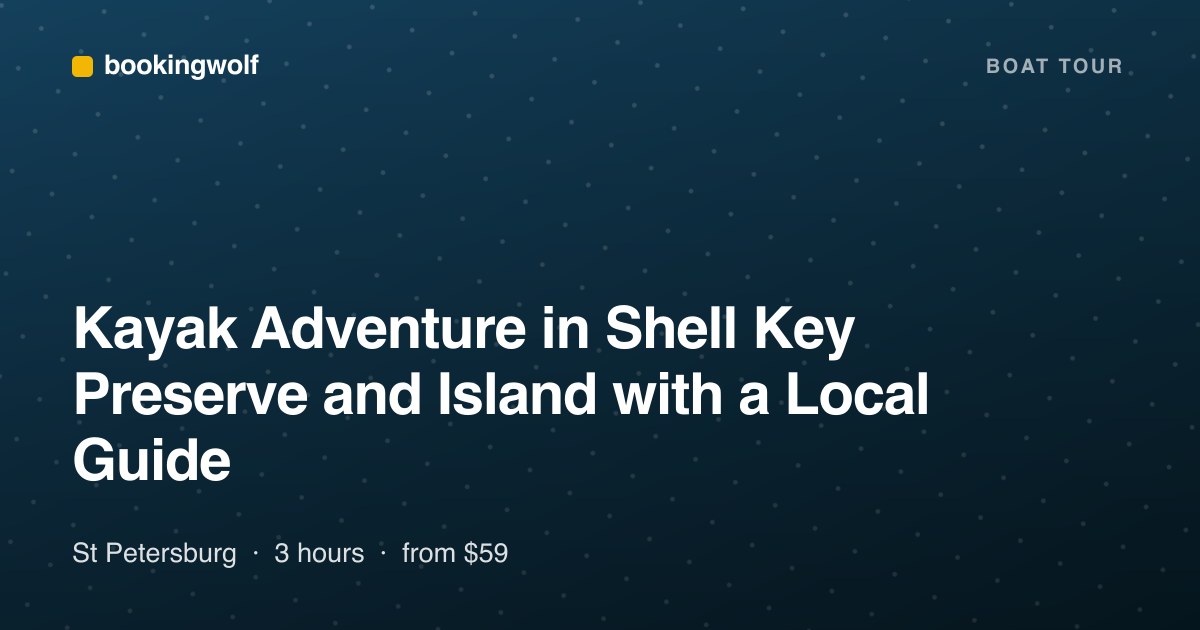 Kayak Adventure in Shell Key Preserve and Island with a Local Guide