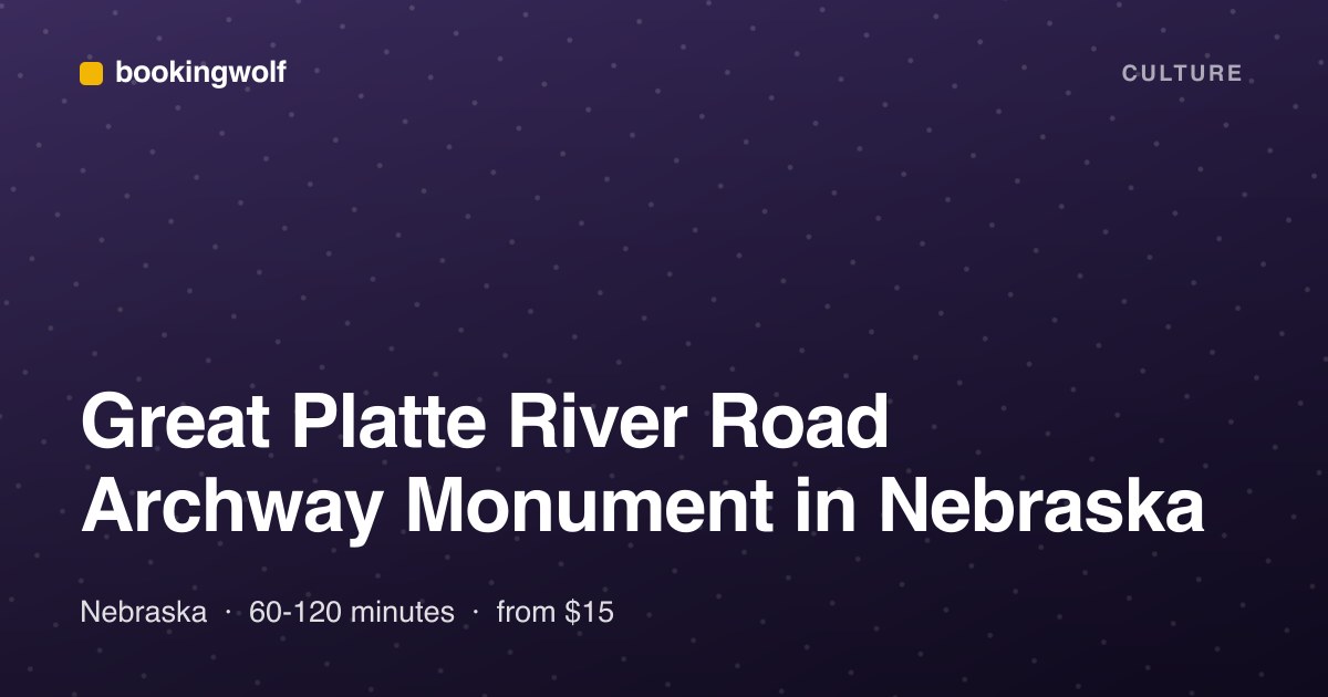 Great Platte River Road Archway Monument in Nebraska