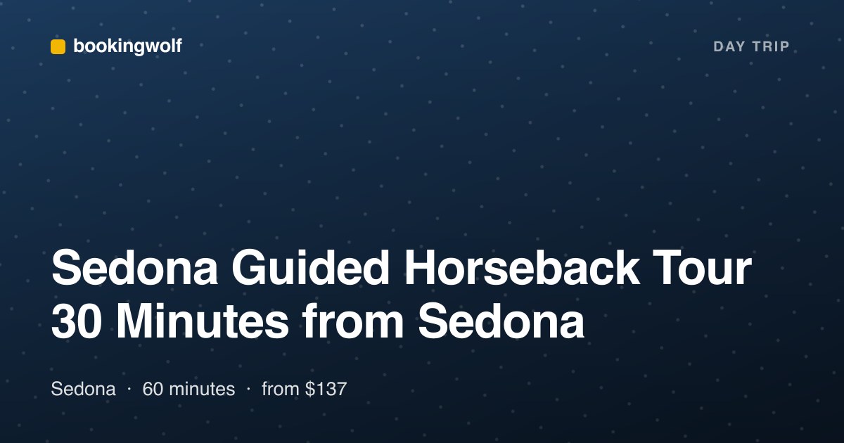 Sedona Guided Horseback Tour 30 Minutes from Sedona