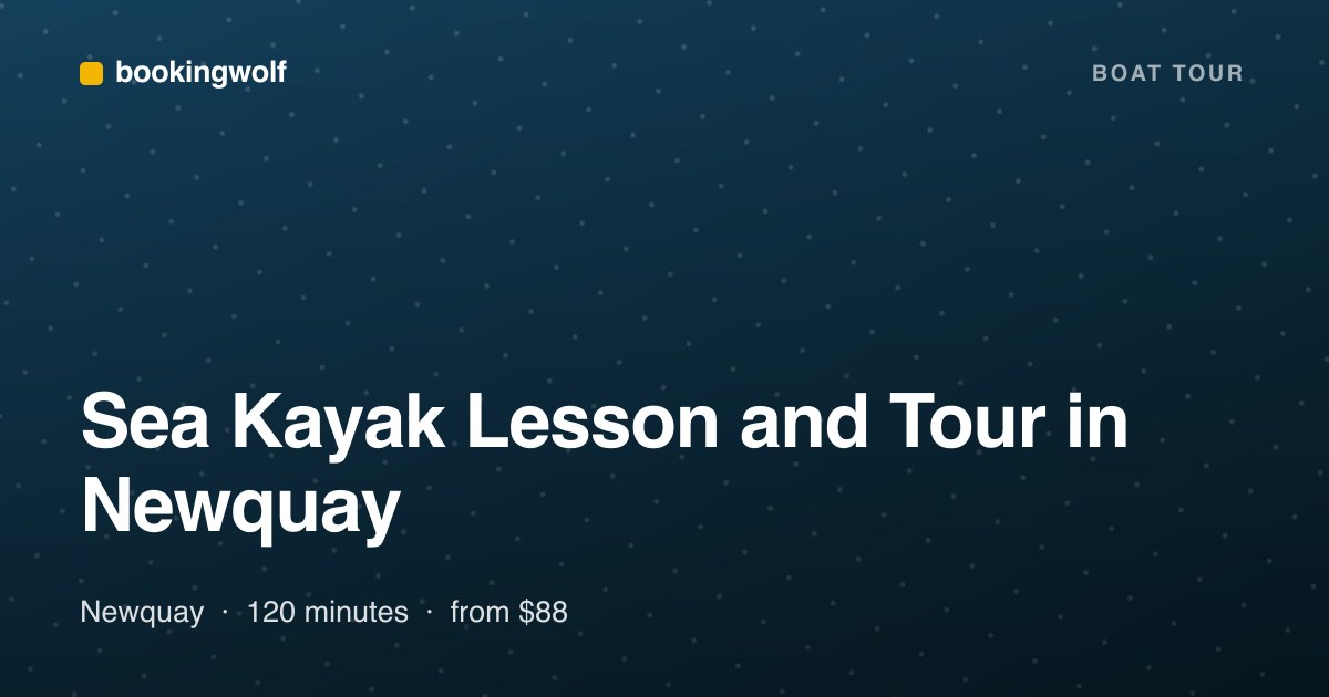 Sea Kayak Lesson and Tour in Newquay
