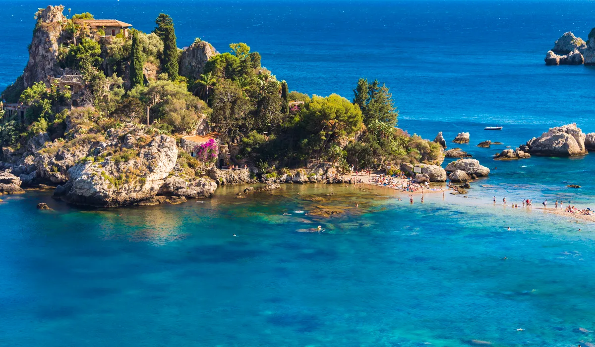 Boat Tour of Giardini Naxos, Taormina, Isola Bella, and Blue Grotto