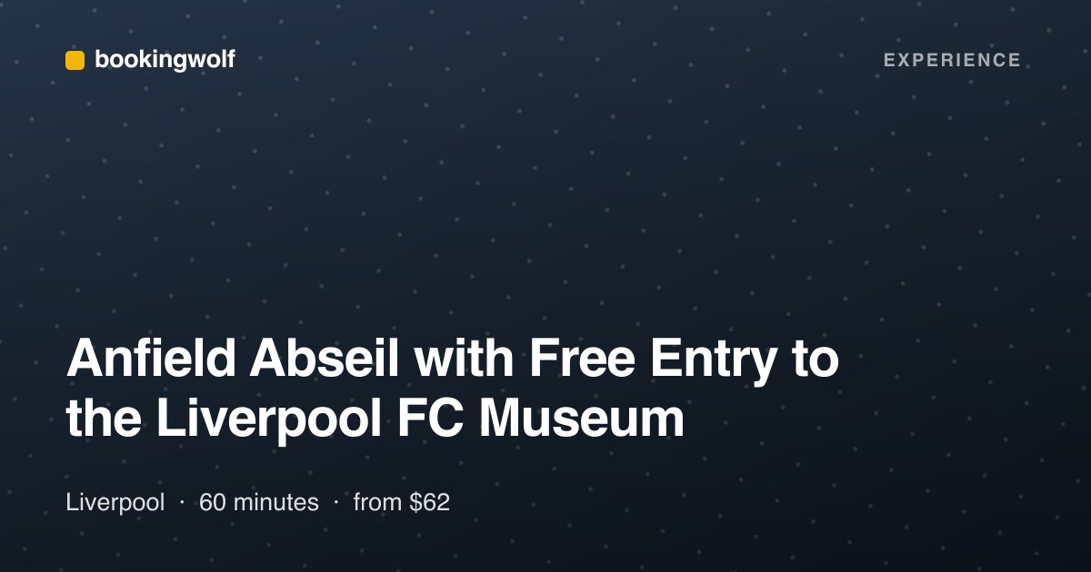 Anfield Abseil with Free Entry to the Liverpool FC Museum