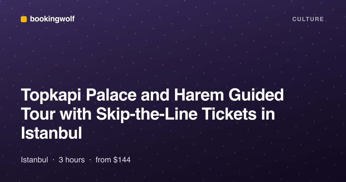 Topkapi Palace and Harem Guided Tour with Skip-the-Line Tickets in Istanbul